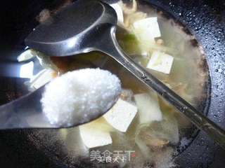 开洋雷笋烧豆腐的做法步骤:10