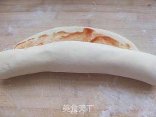 番茄椰蓉面包卷的做法步骤:8