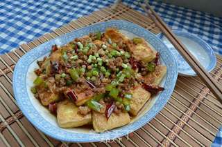 香煎辣豆腐的做法步骤:6