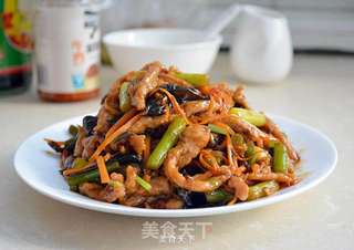 简单版鱼香肉丝的做法步骤:14