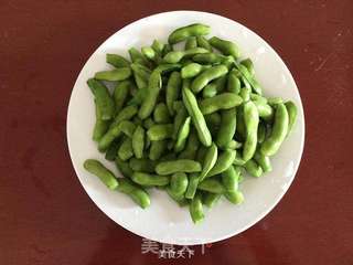 五香毛豆的做法步骤:2