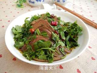 香菜拌猪肝的做法步骤:10
