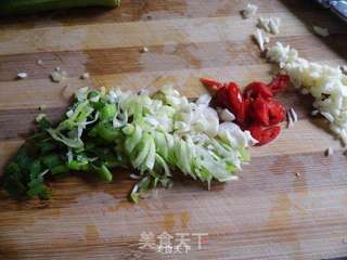 秋葵蛋炒饭的做法步骤:2