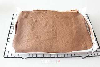 可可奶冻蛋糕卷的做法步骤:19