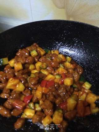 菠萝咕老肉的做法步骤:13