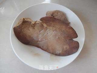 香菜拌猪肝的做法步骤:5