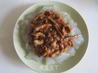 香菜肉丝拌拉皮的做法步骤:10