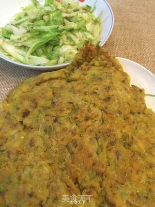 高山洋槐鸡蛋饼的做法步骤:10