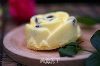 蔓越莓玫瑰花轻乳酪蛋糕的做法步骤:21