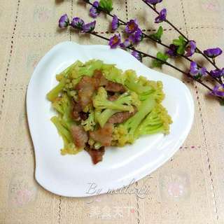 家常花菜的做法步骤:9