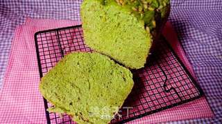 【柏翠全新旗舰PE9800面包机试用体验】—抹茶松子仁面包的做法步骤:20