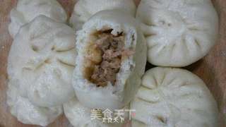 白萝卜肉包子的做法步骤:12