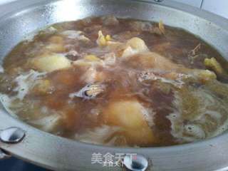 香油板栗鸡的做法步骤:5