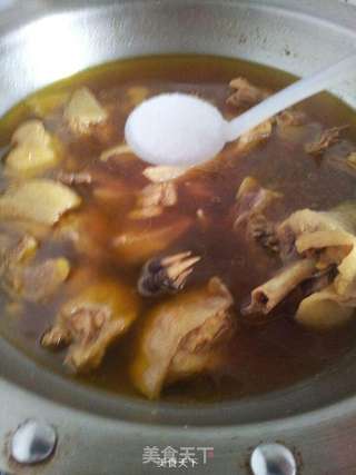 香油板栗鸡的做法步骤:6