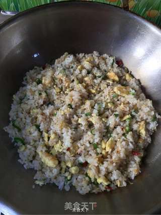 秋葵蛋炒饭的做法步骤:11