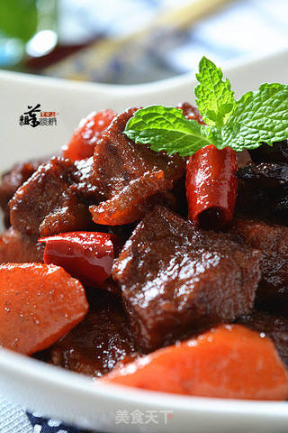 胡萝卜烧牛肉的做法步骤:14