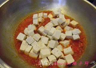 番茄烧豆腐的做法步骤:7