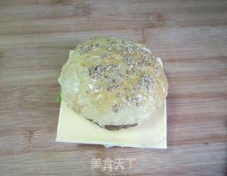 芝士肉排堡的做法步骤:13