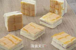 千叶纹蓝莓蛋糕的做法步骤:10