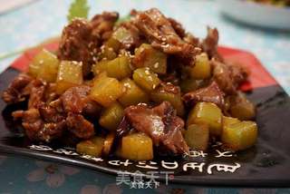 干果青笋兔肉的做法步骤:10