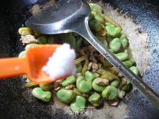 榨菜五花肉炒蚕豆的做法步骤:10