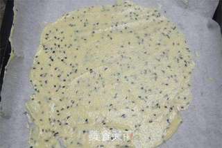 黑芝麻蛋白薄脆饼的做法步骤:4