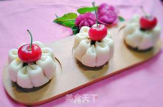 菊花豆沙包的做法步骤：13