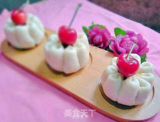 菊花豆沙包的做法步骤：17