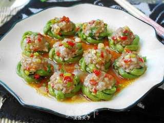 蒸酿豆角的做法步骤:9