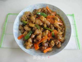 溜肉段的做法步骤:6