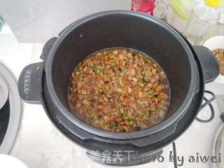 猪肉冬笋香米饭的做法步骤:11