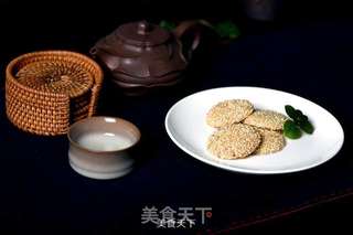 德普烤箱食谱——芝麻薄饼的做法步骤:9