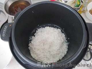 猪肉冬笋香米饭的做法步骤:9