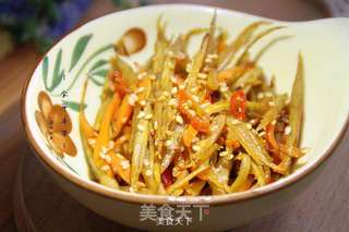 金平牛蒡的做法步骤:10