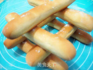糖霜奶黄面包棒的做法步骤:8