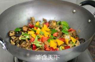 彩椒香菇鸡的做法步骤:12