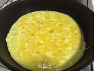 中式鸡蛋披萨的做法步骤:3