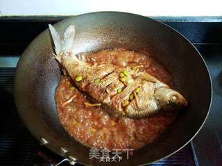 毛豆子烧鳊鱼的做法步骤:8