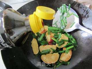 韭菜炒素鸡的做法步骤:7