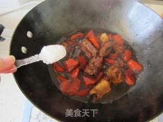 三七胡萝卜烧排骨的做法步骤:12