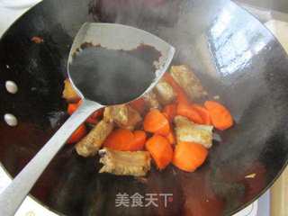 三七胡萝卜烧排骨的做法步骤:8