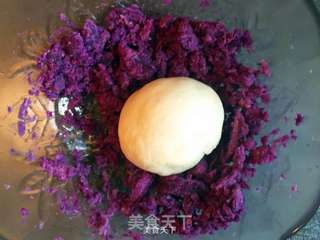 紫薯花样馒头的做法步骤:10