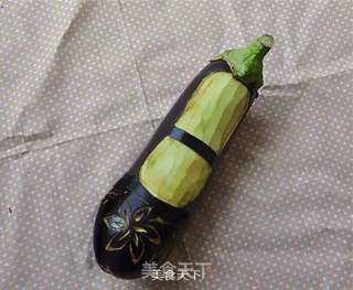 雕刻茄子绣花鞋忆童年的做法步骤:3
