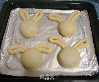 顽兔豆沙面包的做法步骤:8
