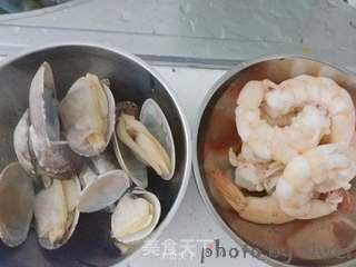 海鲜焗饭的做法步骤:7