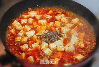 麻婆豆腐的做法步骤:10