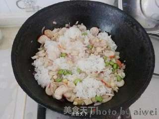 海鲜焗饭的做法步骤:11