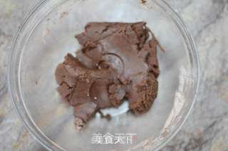 可可咖啡豆饼干的做法步骤:5