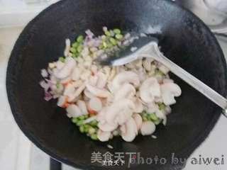 海鲜焗饭的做法步骤:10