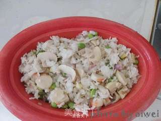 海鲜焗饭的做法步骤:12